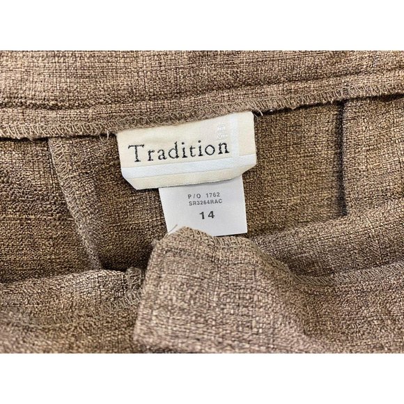 Tradition Women's Flat Front Casual Shorts Size 14 - Picture 3 of 3